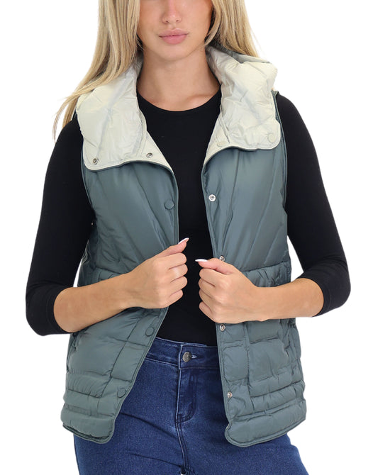 Reversible Down Puffer Vest view 