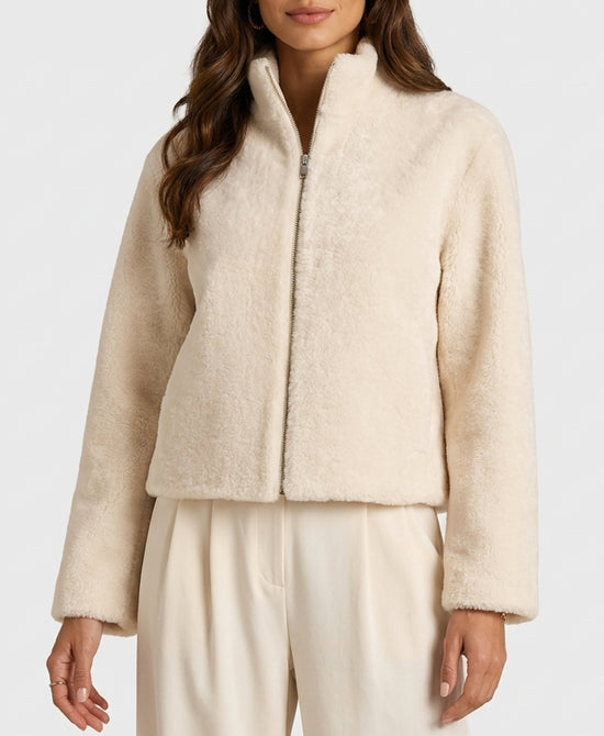 
Shearling Jacket in IVORY view 1