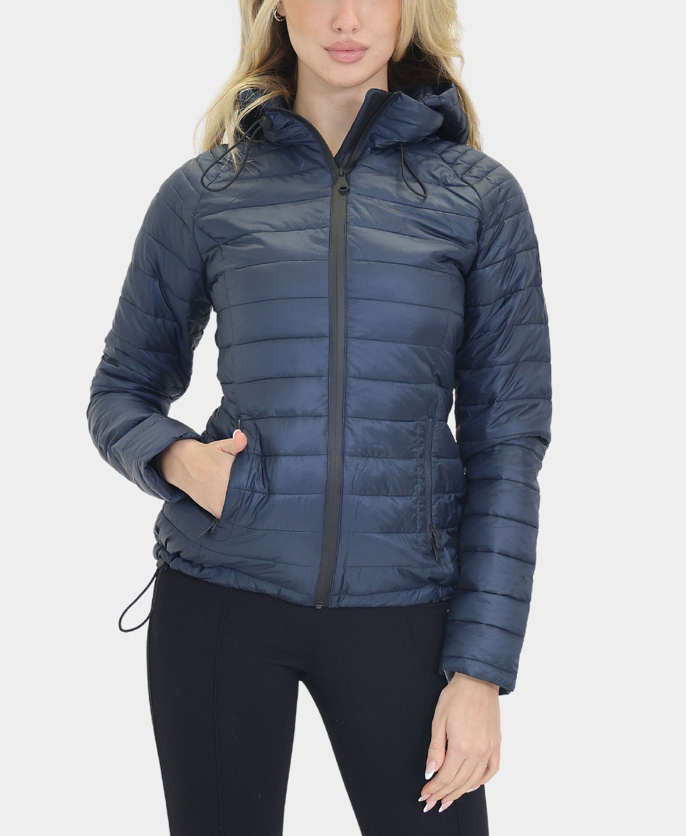 Quilted Puffer Jacket w/ Hood view 1