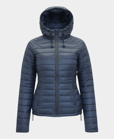 Quilted Puffer Jacket w/ Hood image 3