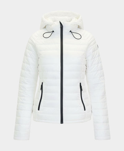 Quilted Puffer Jacket w/ Hood image 3