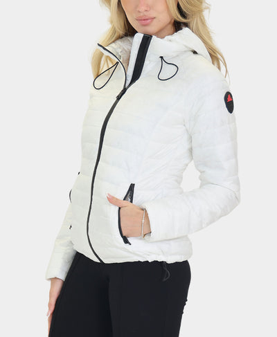 Quilted Puffer Jacket w/ Hood image 2