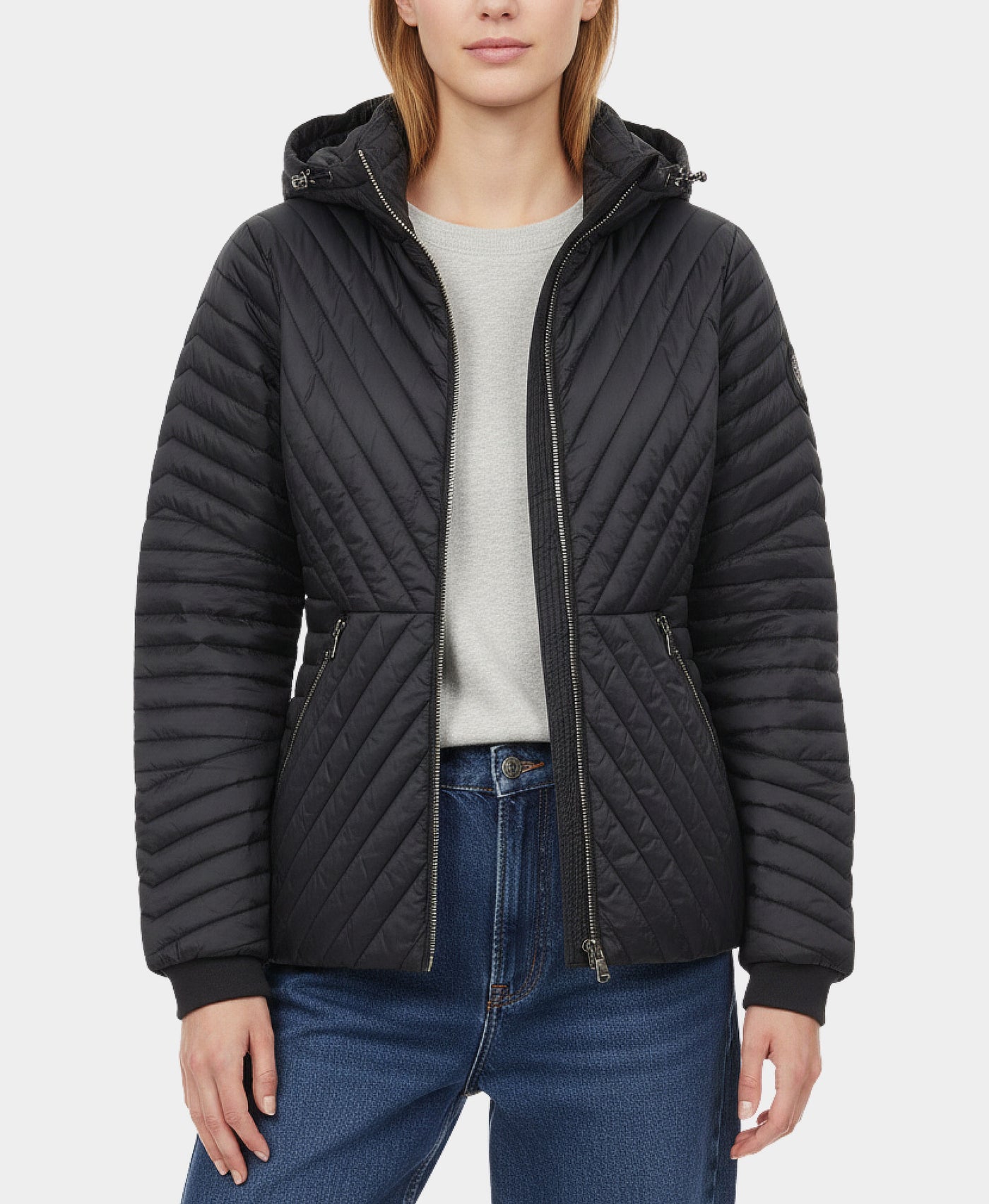 Puffer Jacket w/ Hood view 1