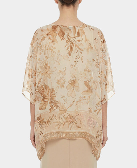 Floral Silk Top view 2