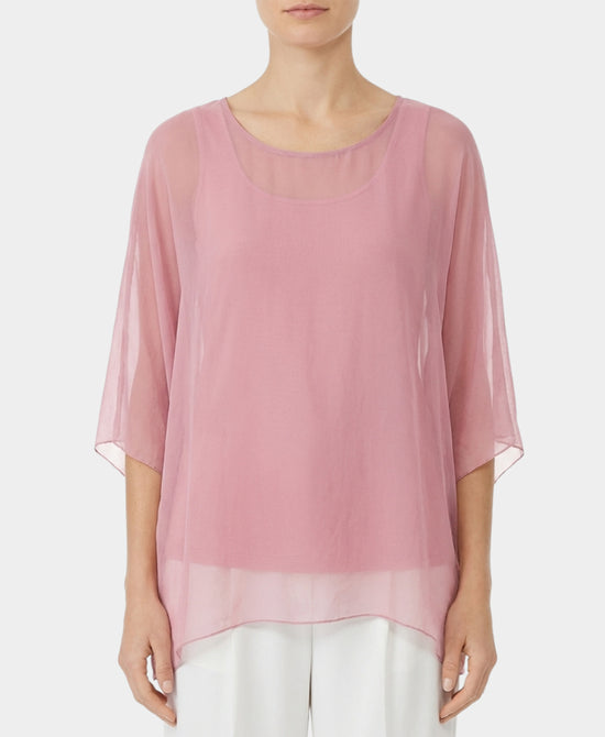 Silk Dolman Sleeve Top view 1