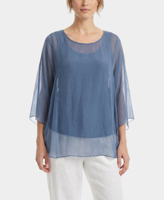 Silk Dolman Sleeve Top view 1