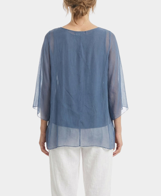 Silk Dolman Sleeve Top view 2