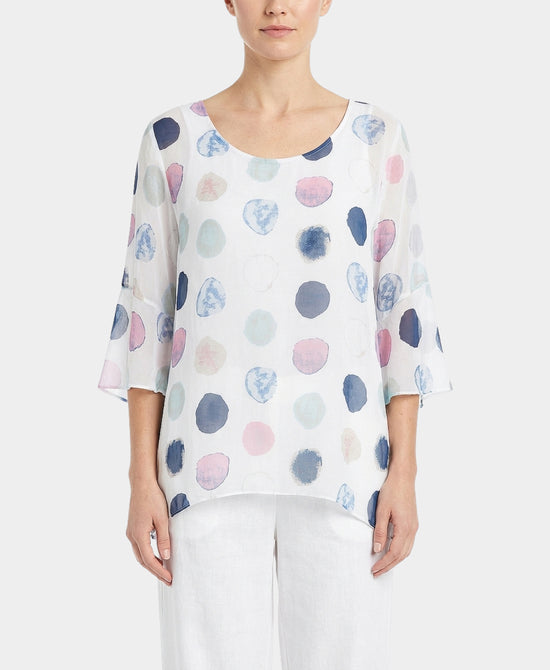 Silk Polka Dot Blouse view 1