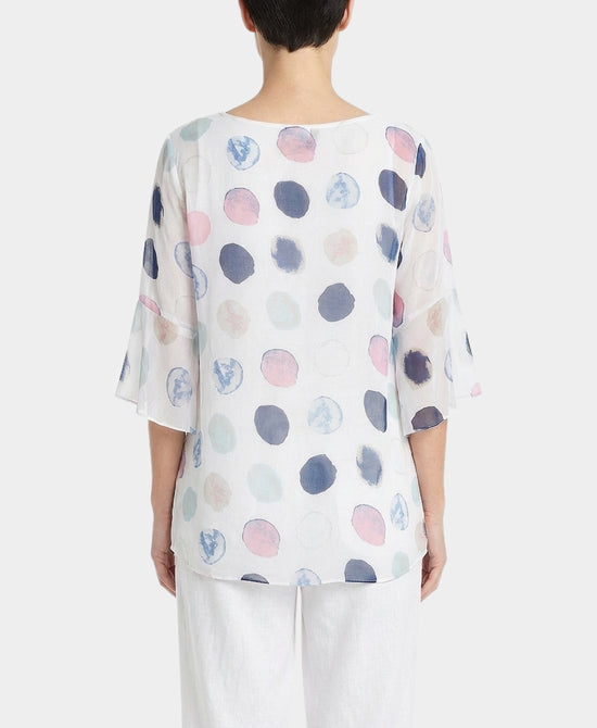 Silk Polka Dot Blouse view 2