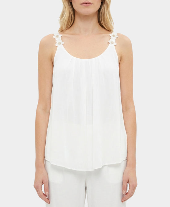 Silk Top w/ Flower Straps view 1