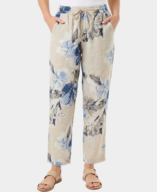 Floral Linen Pants view 1