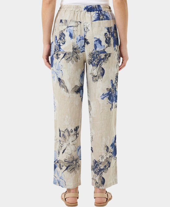 Floral Linen Pants view 2