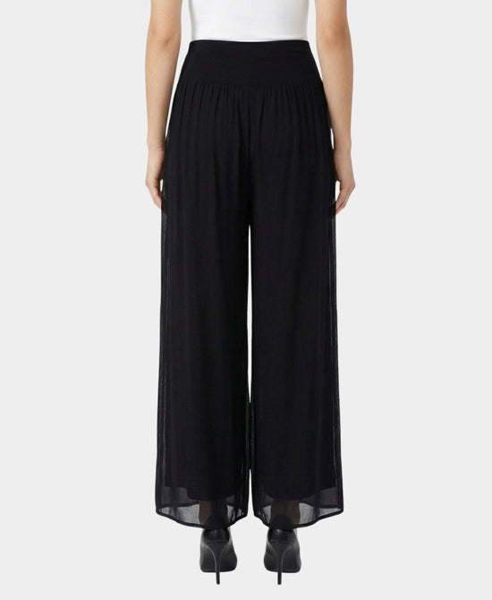 Silk Wide Leg Pants view 2