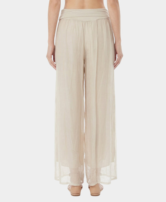 Silk Wide Leg Pants view 2