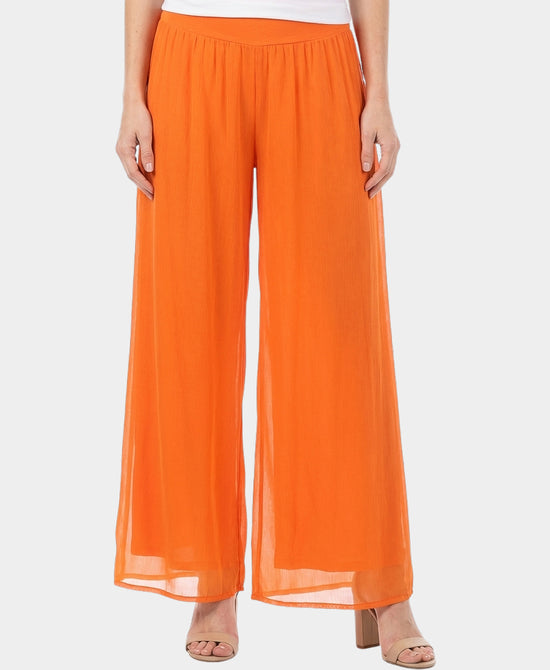 Silk Wide Leg Pants view 1