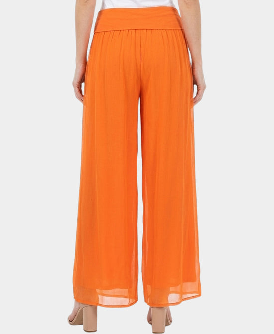 Silk Wide Leg Pants view 2