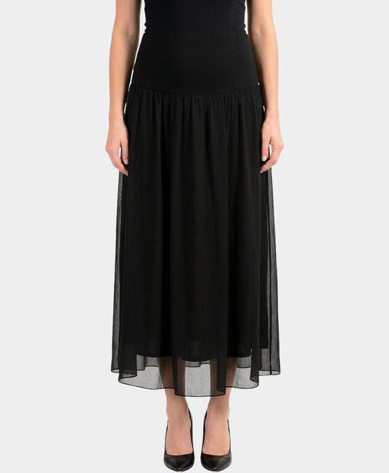 Silk Maxi Skirt view 1