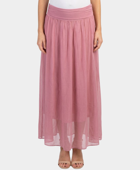 Silk Maxi Skirt view 1