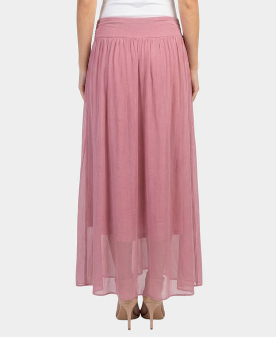Silk Maxi Skirt view 2