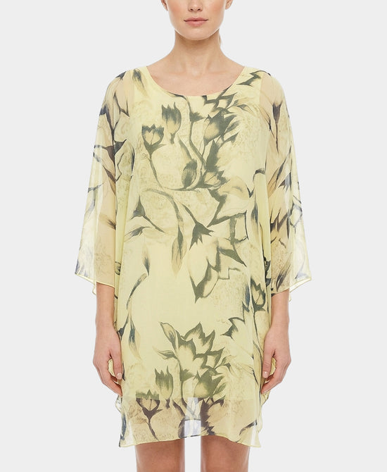 Silk Floral Dress view 1