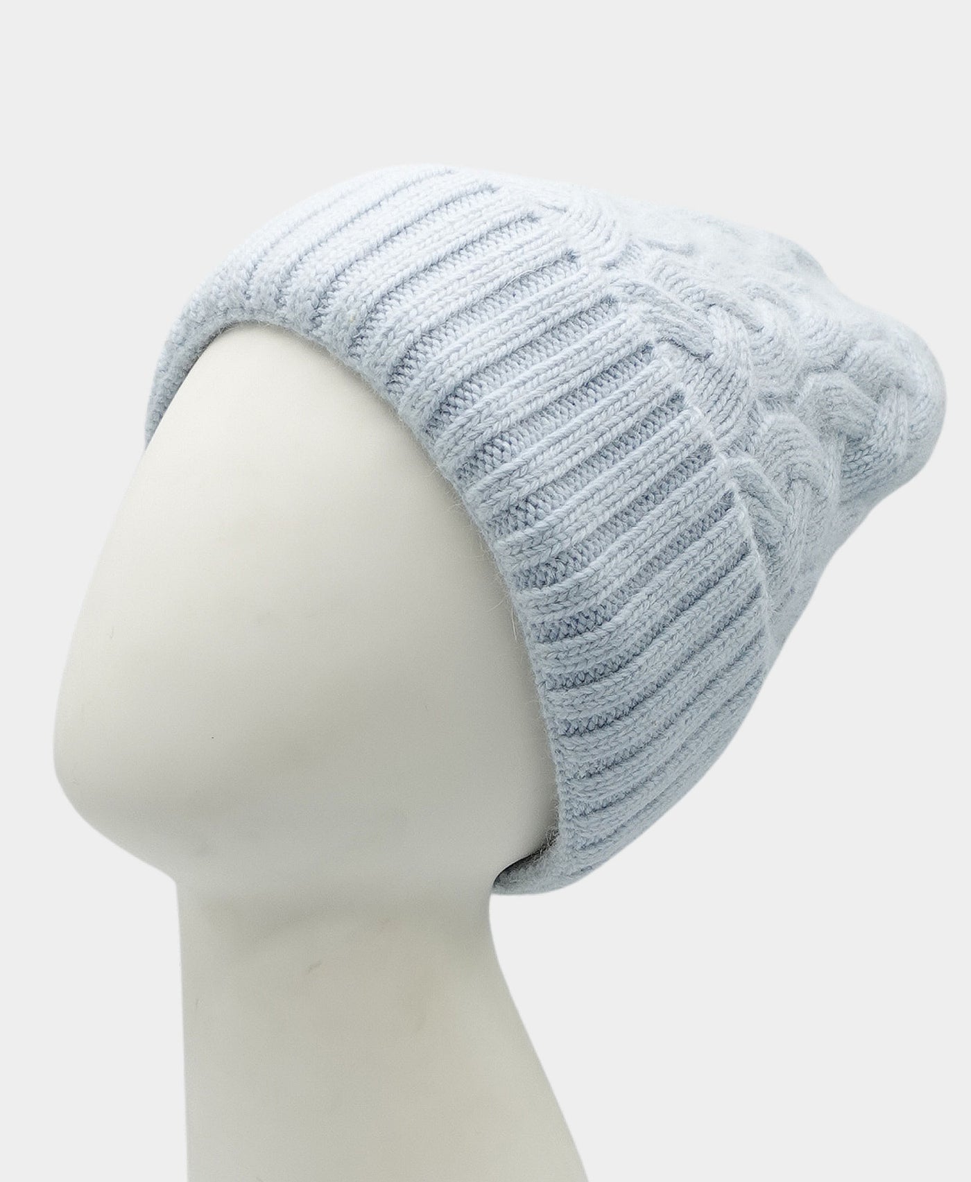 Satin Lined Cashmere Cable Knit Hat view 1