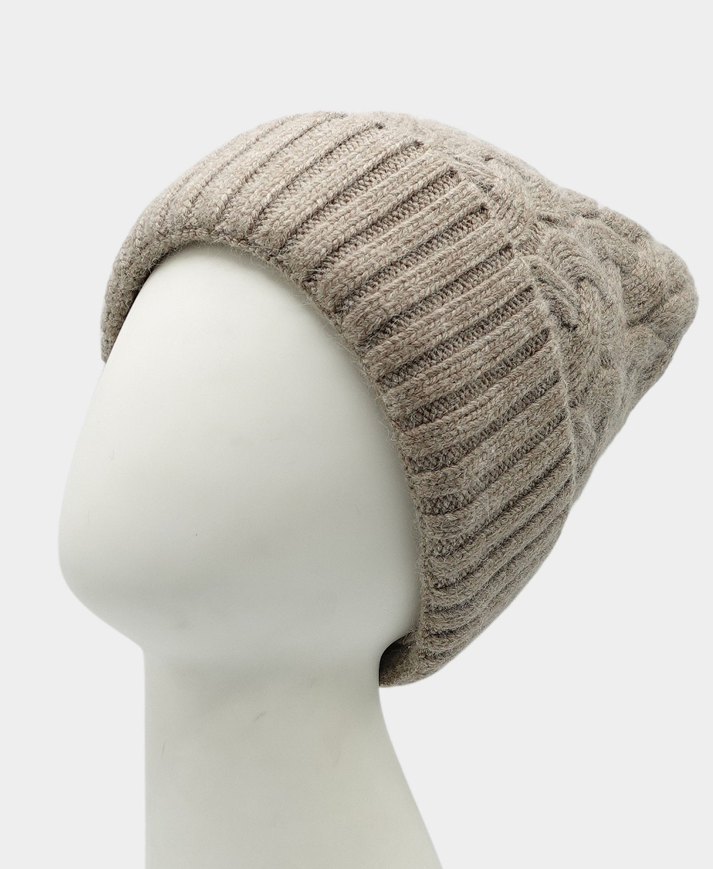 Satin Lined Cashmere Cable Knit Hat view 1