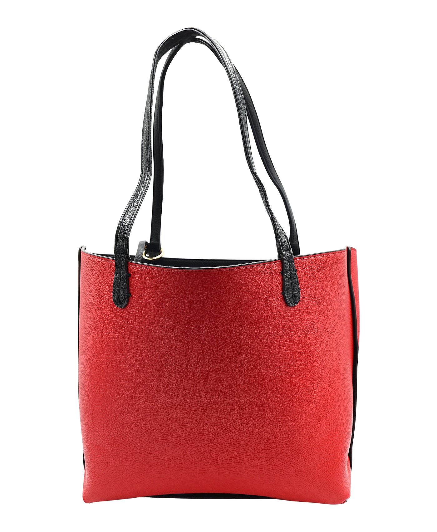 Faux Leather Reversable 2in1 Tote Bag view 2