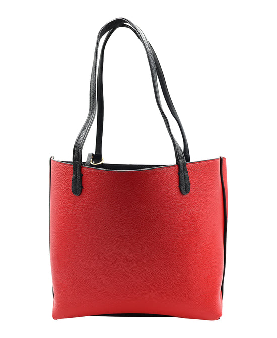 Faux Leather Reversable 2in1 Tote Bag view 