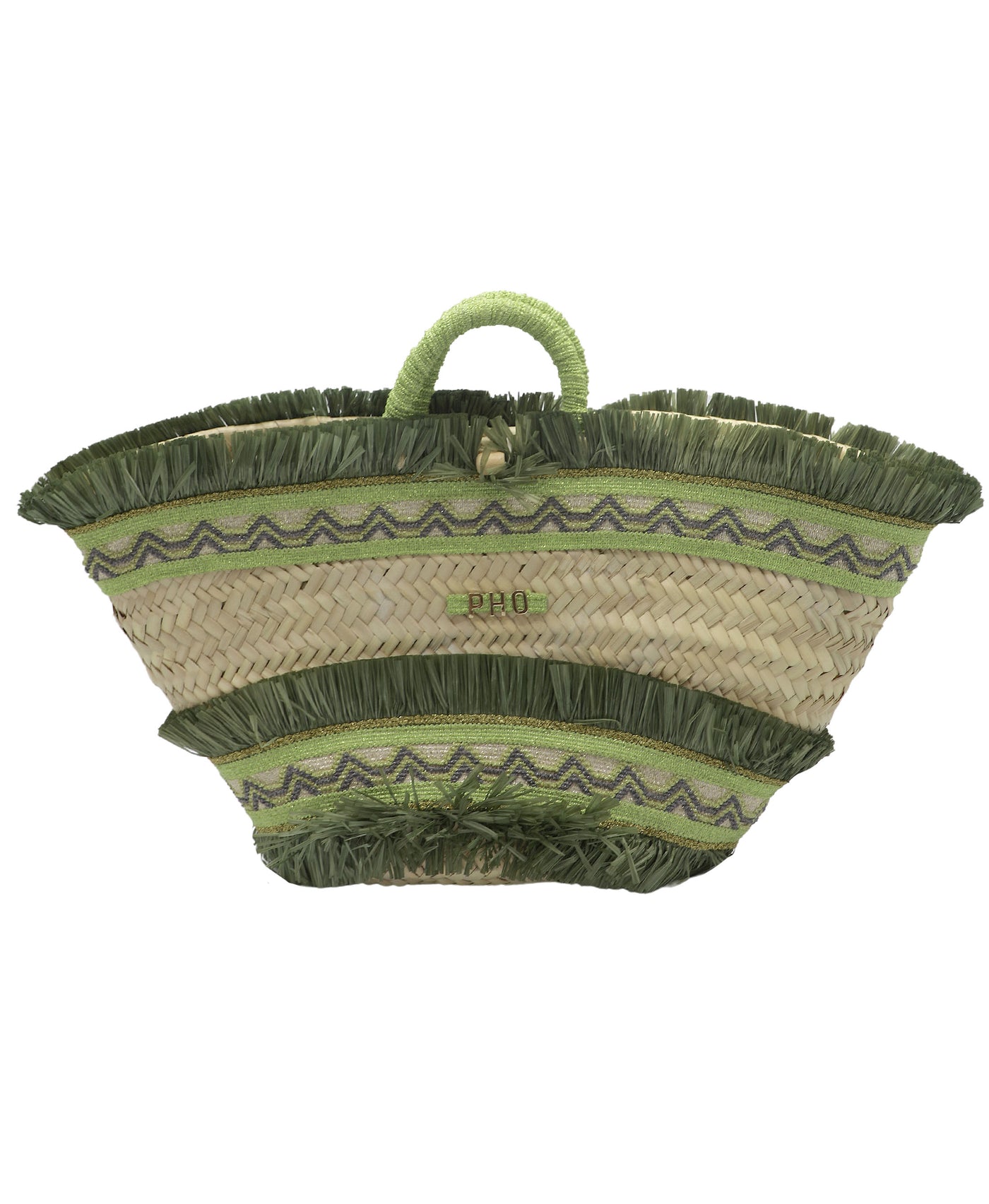 Large Straw Tote Bag view 1