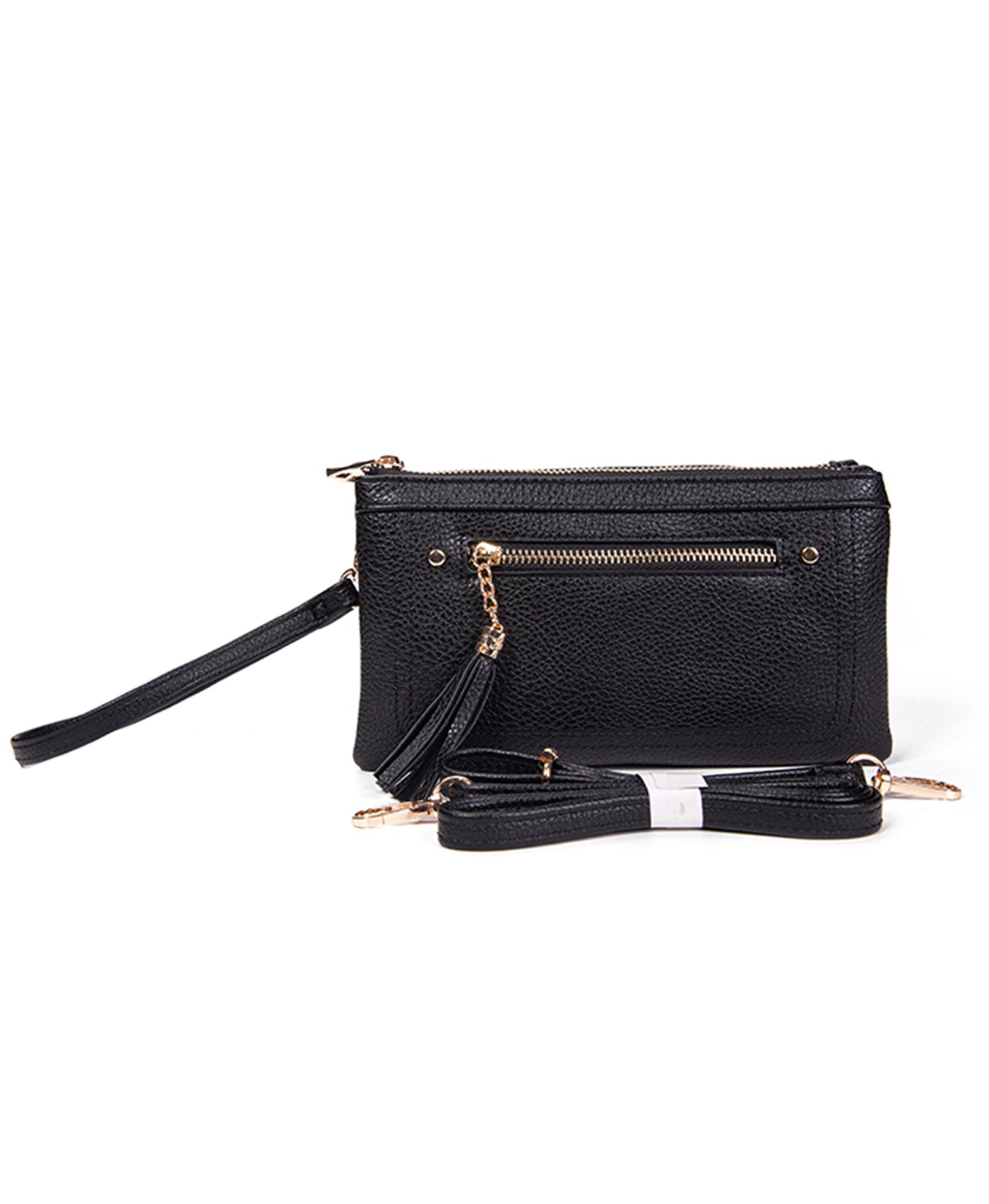 Faux Leather Wristlet/Crossbody Bag view 1