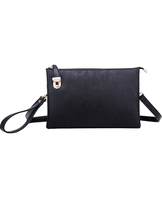 Faux Leather Wristlet/Crossbody Bag view 