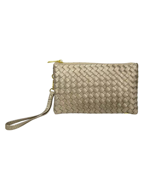 Woven Wristlet/Crossbody Bag view 