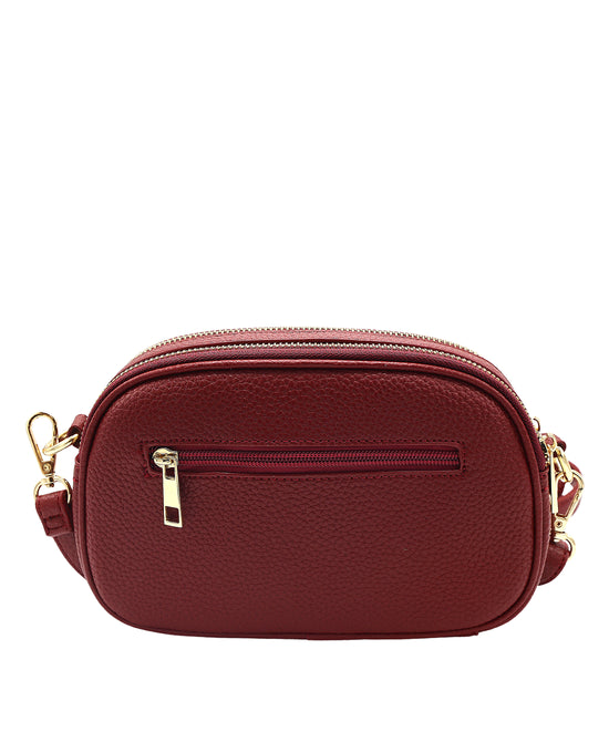 Faux Leather Crossbody Bag view 