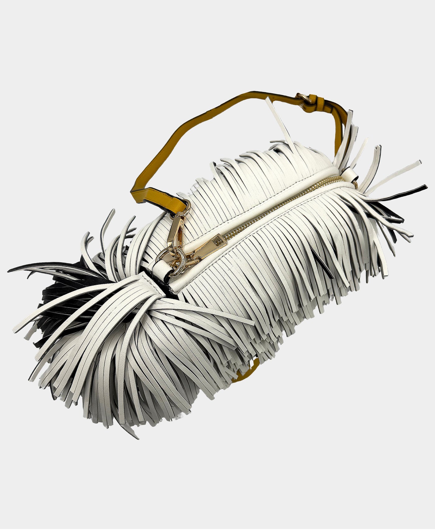 Faux Leather Fringe Dog Crossbody Bag view 3