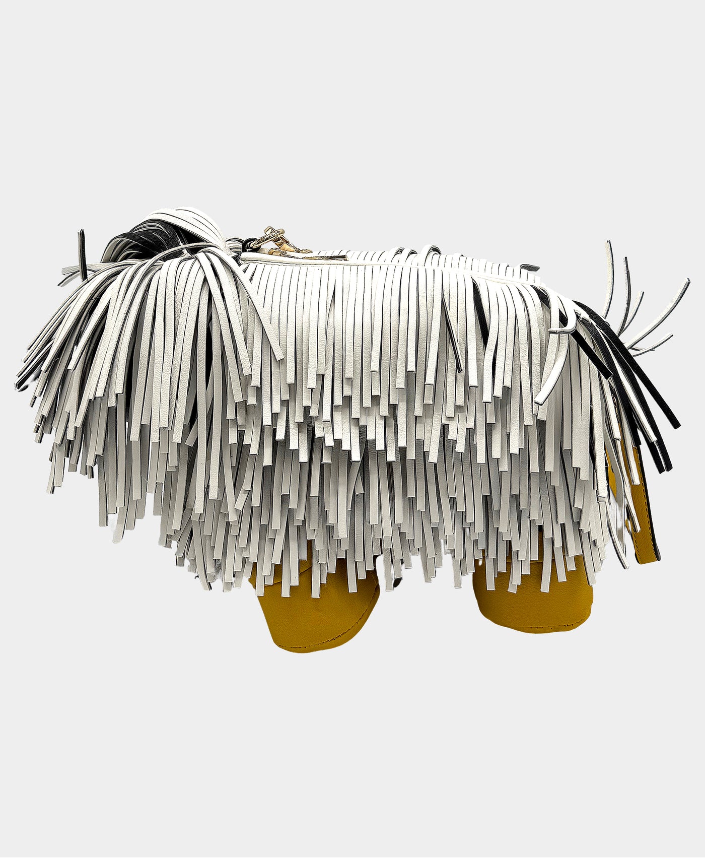 Faux Leather Fringe Dog Crossbody Bag view 4