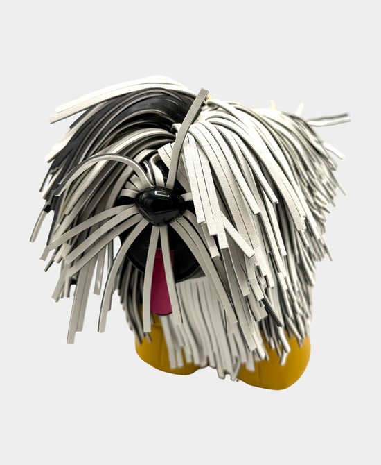 Faux Leather Fringe Dog Crossbody Bag view 