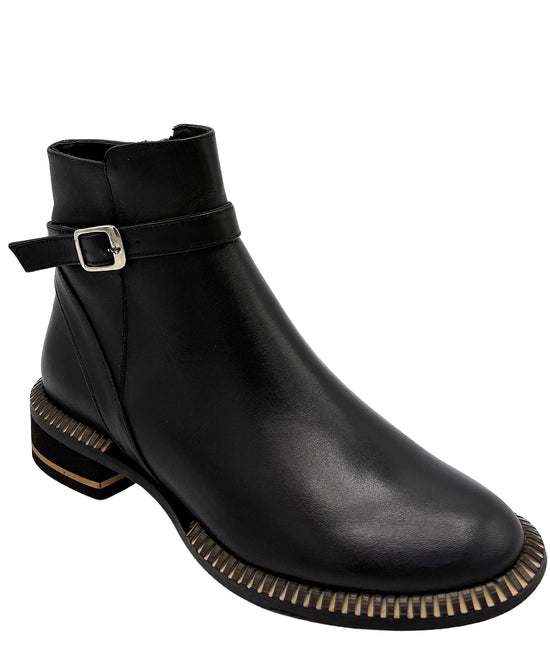 Leather Buckle Bootie view 