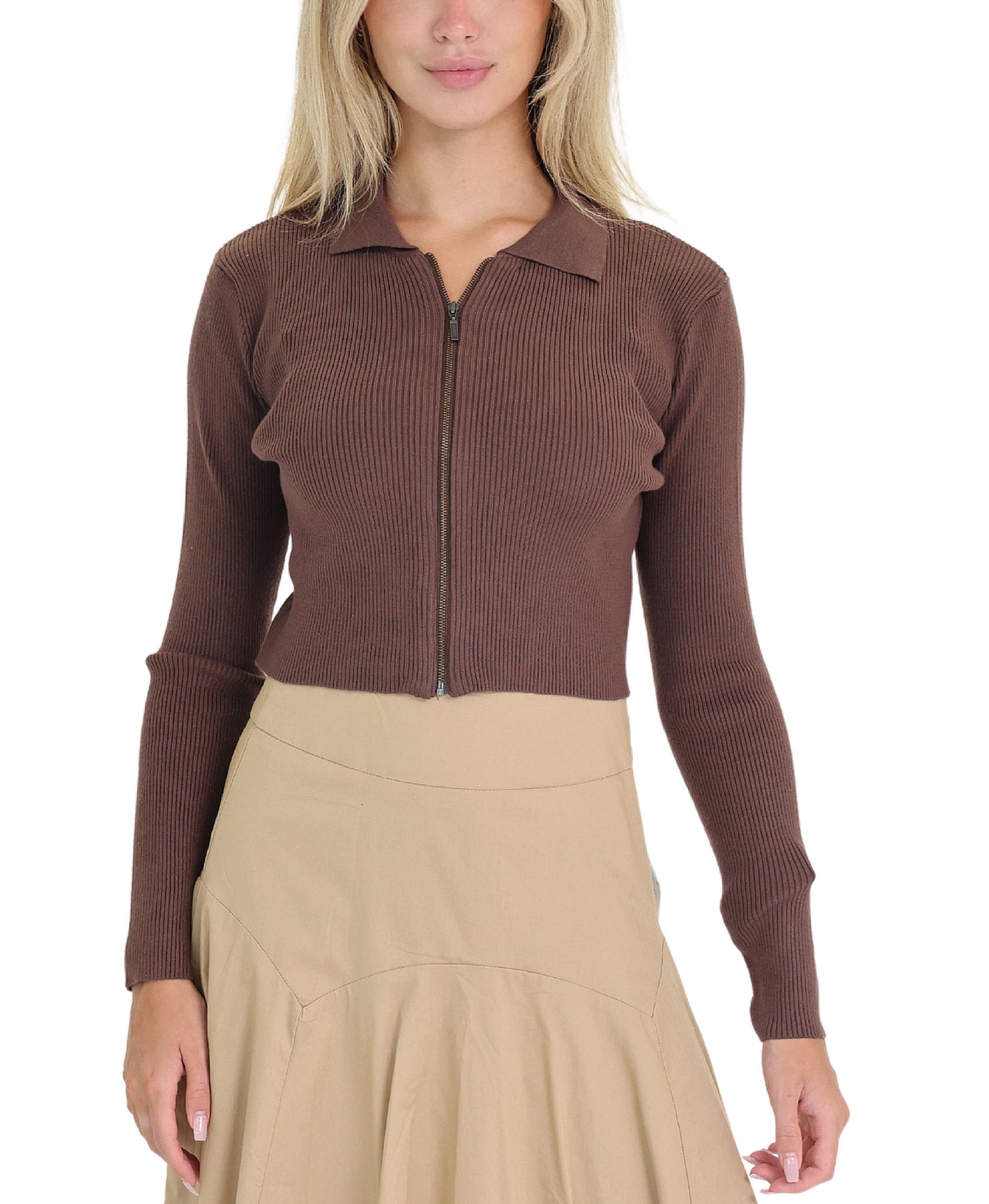 Ribbed Cardigan view 1