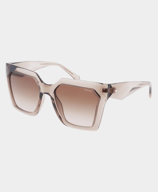 
Square Translucent Sunglasses in BEIGE view 1