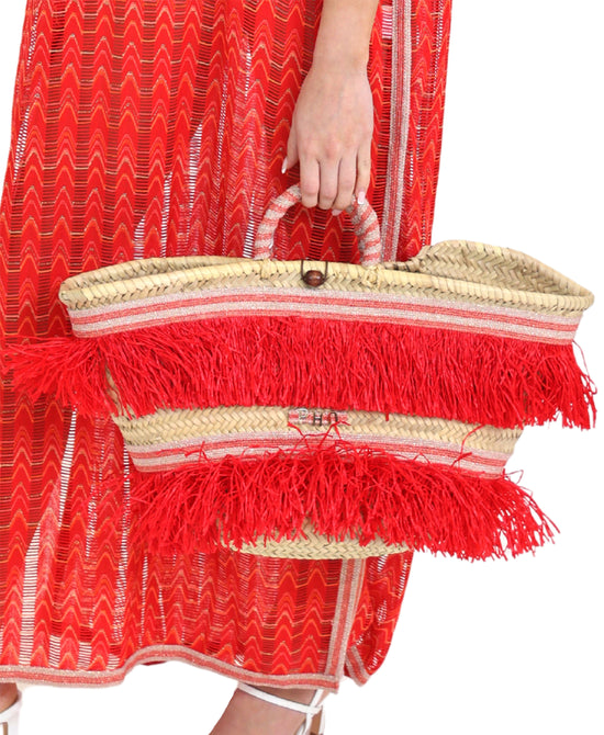 Large Straw Tote Bag view 