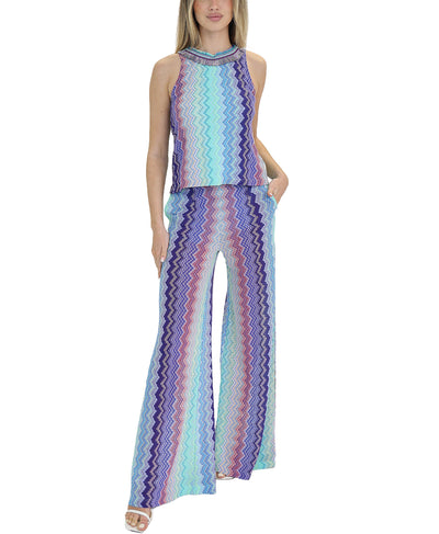 Printed Lurex Top