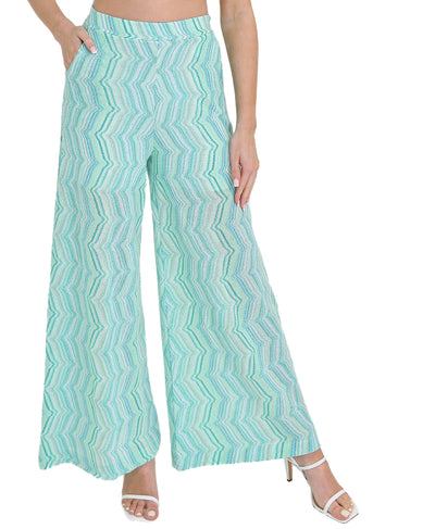 Printed Lurex Pants image 1