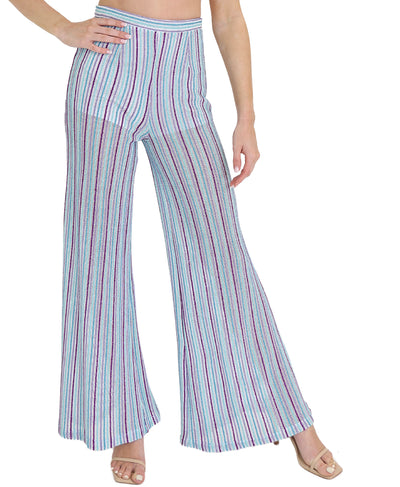 Stripe Lurex Pants image 1