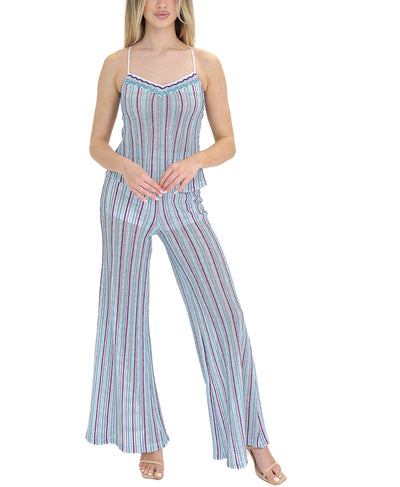 Stripe Lurex Pants image 2