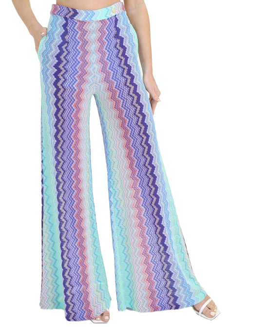 Printed Lurex Pants view 