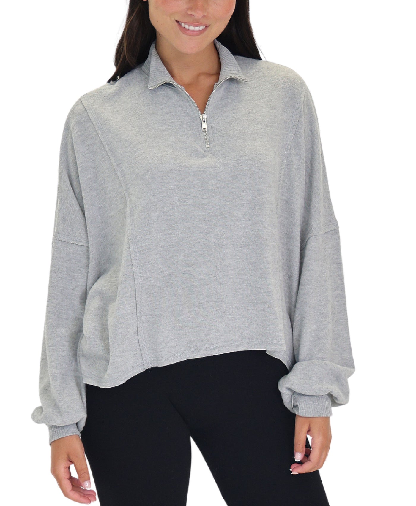 Solid Half Zip Up view 1