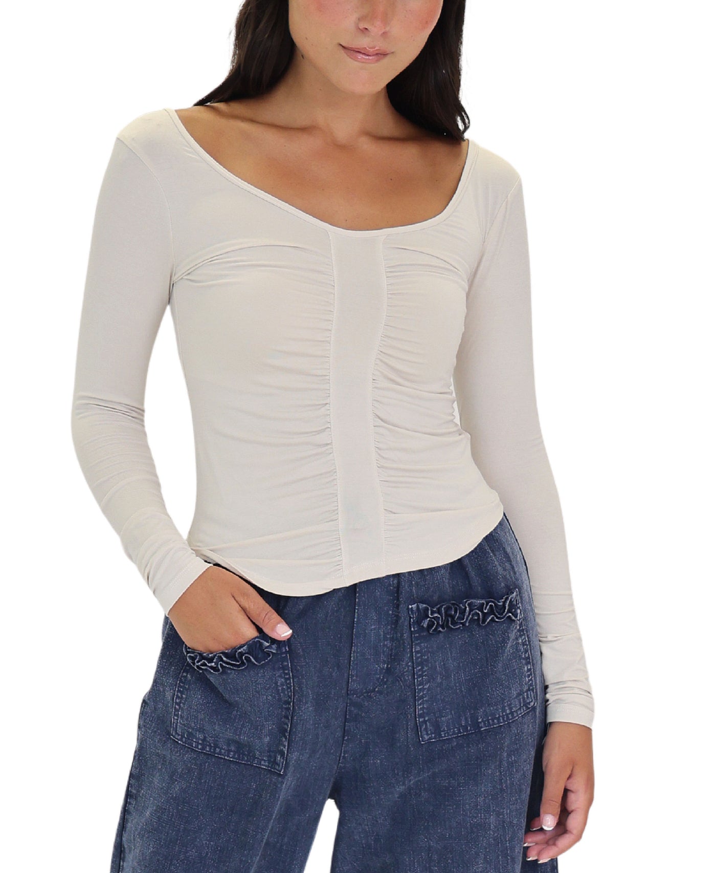 Ruched Top view 1