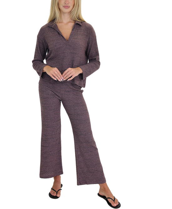 Ribbed Sweater & Pants Set - 2 Pc Set view 