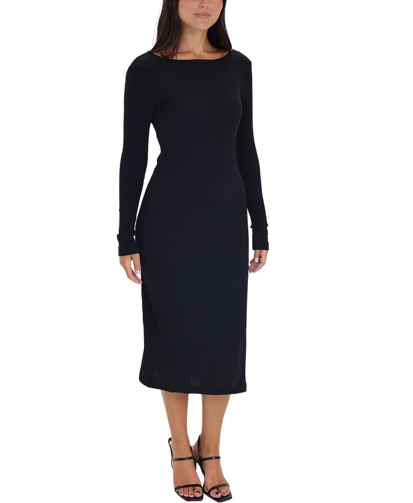 Ribbed Midi Dress view 1