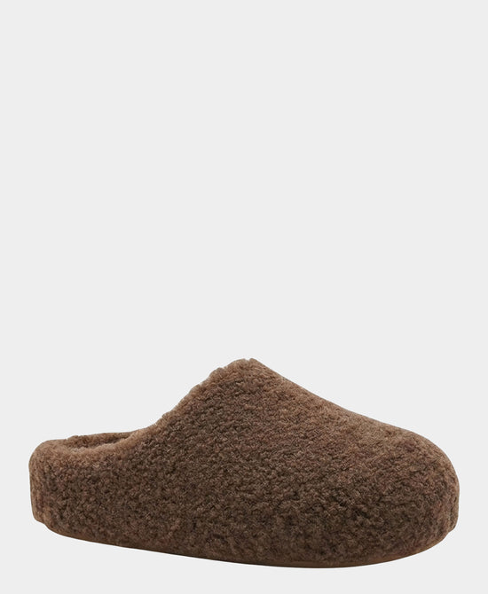 
Faux Fur Slipper in COFFEE view 1